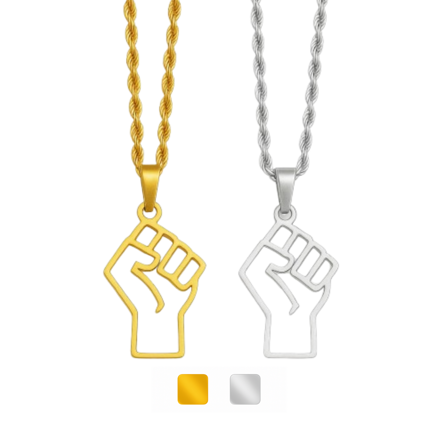 Fist Up Necklace