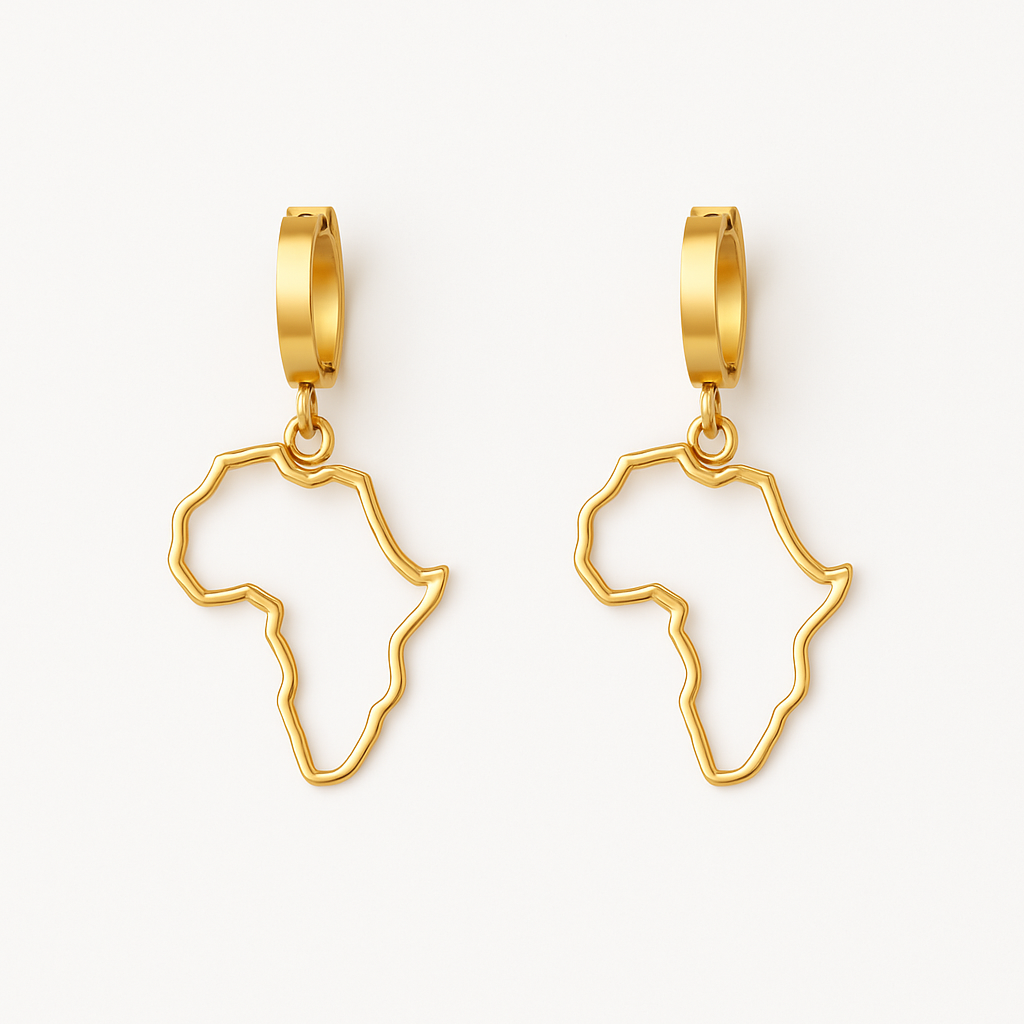 Africa dangle earrings