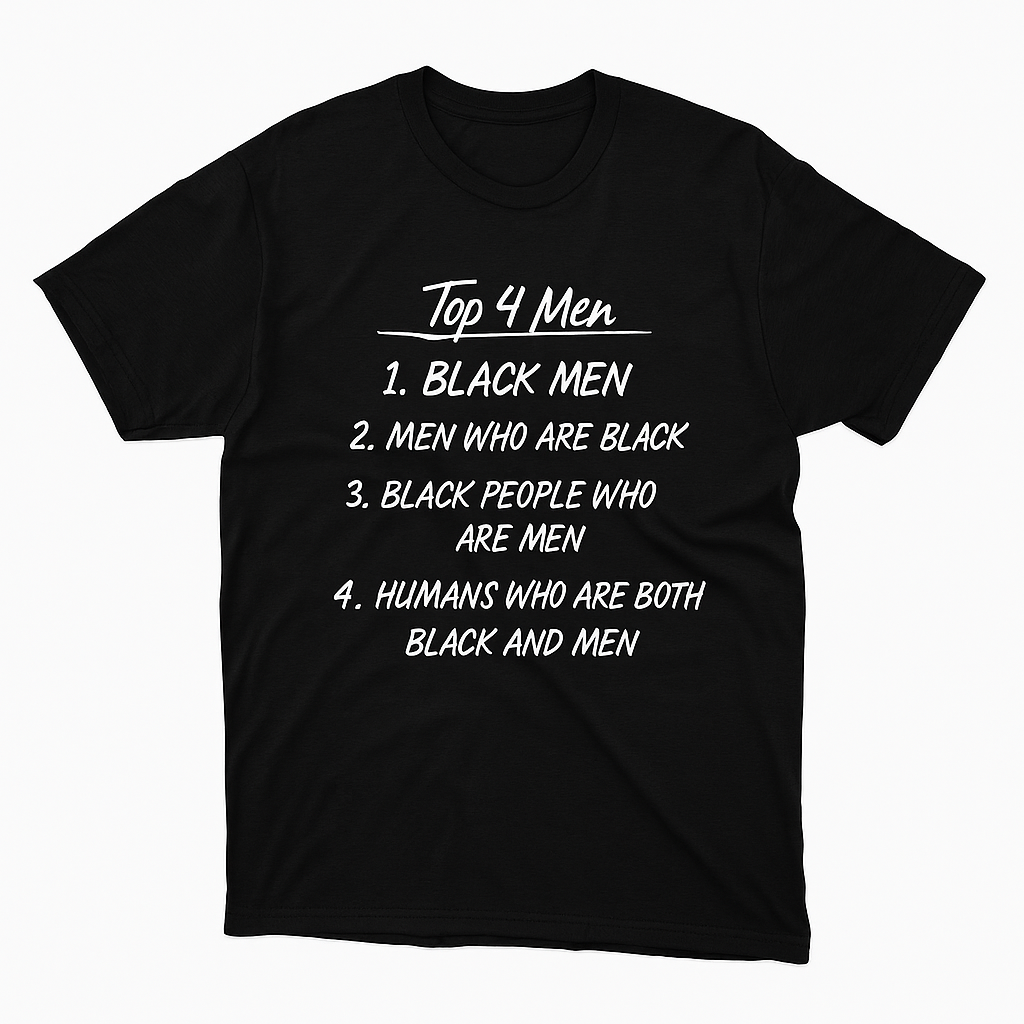 Top 4 Men (White Ink)