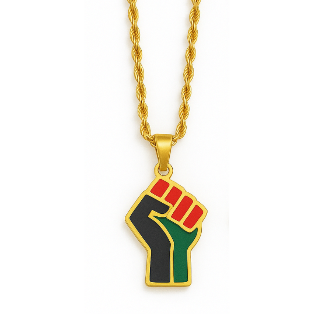 Fist Up Pendant Pan African