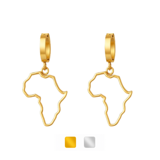 Africa dangle earrings