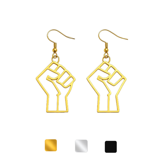 Fist Up Earrings