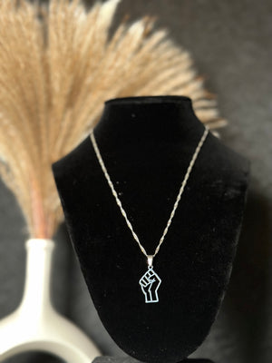 Fist Up necklace